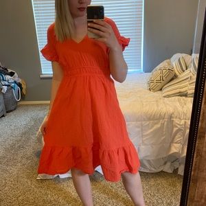 Adorable orange summer dress